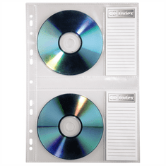 HAMA obal na CD/DVD, pre krúžkové zakladače, DIN A4, balenie 10 ks (cena za balenie)