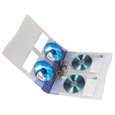 HAMA obal na CD/DVD, pre krúžkové zakladače, DIN A4, balenie 10 ks (cena za balenie)