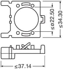 Osram montážny adaptér 64210DA02 pre NIGHT BREAKER LED H7-LED Focus 2ks