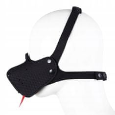 SpankMe Čierna maska psa pre BDSM hry