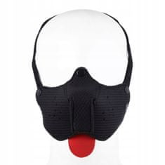 SpankMe Čierna maska psa pre BDSM hry