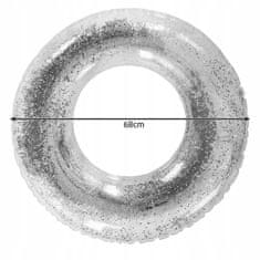 Malatec  20930 Nafukovací kruh do vody s trblietkami 68 cm