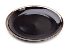 Affekdesign Porcelánový tanier Cal 24 cm čierny