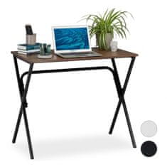 Relax Drevený kancelársky stôl, čierno hnedý 26045