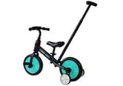 Lean-toys Pedálový krosový bicykel 3v1 čierny a mätový