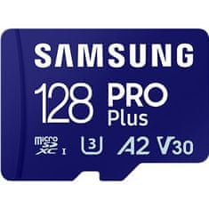 SAMSUNG Samsung/micro SDXC/128GB/180MBps/USB 3.0/USB-A/Class 10/+ Adaptér/Modrá