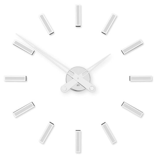 Future Time Dizajnové nalepovacie hodiny FT9600SI Modular chrome 60cm