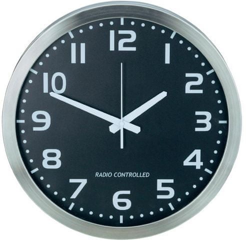 Conrad Nástenné DCF hodiny, hliník 40 cm