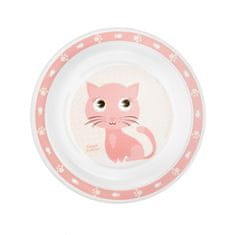 Canpol babies Plastový tanier CUTE ANIMALS - mačička
