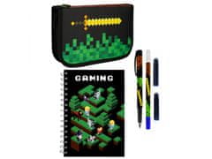 STARPAK Pixel Game Sada školských potrieb: peračník s príslušenstvom, zápisník, plniace pero Univerzálny