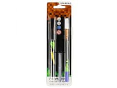 STARPAK Pixel Game Set školských pomôcok: tubusový peračník + plniace pero