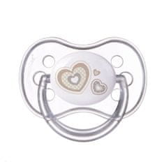 Canpol babies Cumlík silikónový symetrický 0-6m Newborn Baby béžová