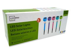 Solar Solárne LED svietidlo 5 ks s automatickým spínaním