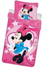 Disney Obojstranná posteľná bielizeň Disney 140x200 cm - Pink Minnie Mouse