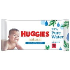 Huggies HUGGIES Natural Pure Water Obrúsky vlhčené 48 ks