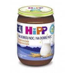 HiPP Kaša mliečna Bio na dobrú noc krupicová 190 g