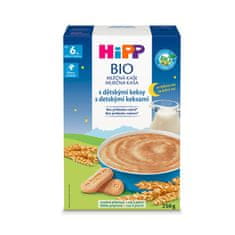 HiPP BIO Kaša mliečna s detskými keksmi na dobrú noc 250 g, 6m+