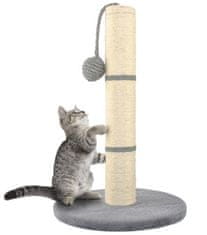 Purlov Škrabadlo pre mačky - šedý stĺp 45cm