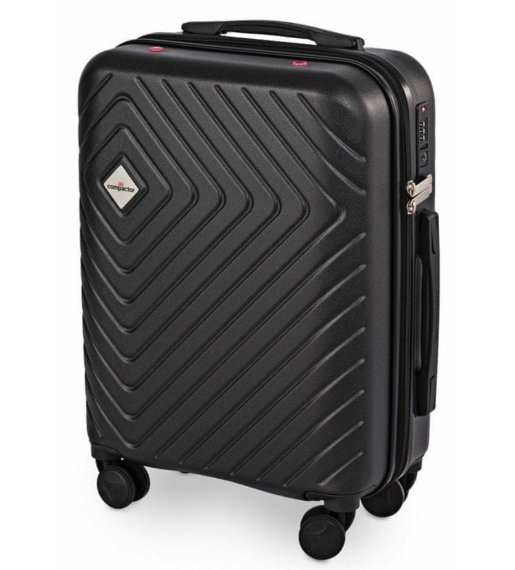Compactor Kabínový kufor Hybrid Luggage S Vacuum System 55 x 20 x 40 cm, čierny