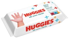 Huggies HUGGIES Single All Over Clean Obrúsky vlhčené 56 ks