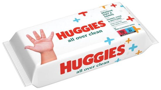 Huggies HUGGIES Single All Over Clean Obrúsky vlhčené 56 ks