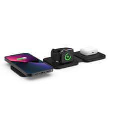 Tech-protect A24 3in1 bezdrôtová nabíjačka na mobil / Apple Watch, čierna