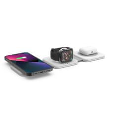 Tech-protect A24 3in1 bezdrôtová nabíjačka na mobil / Apple Watch, biela