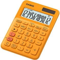 CASIO Kalkulačka "MS 20 UC", oranžová, stolný, 12 miestny displej