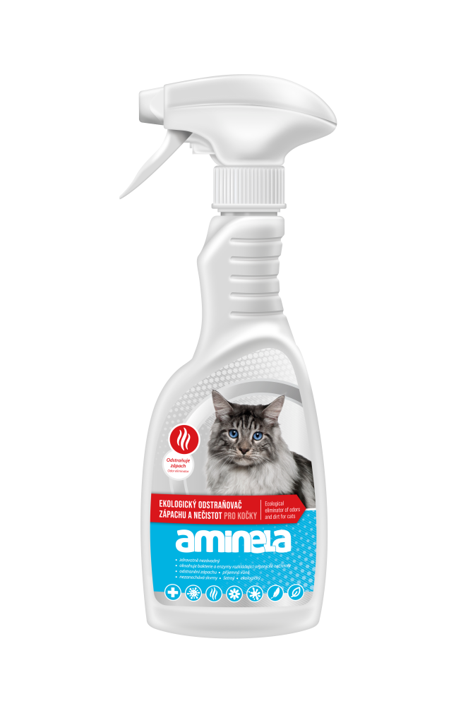 Aminela Clean Ekologický odstraňovač zápachu pre mačky 500ml