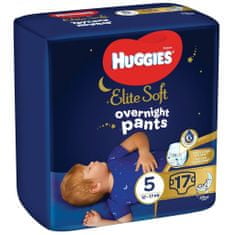 Huggies 2x Elite Soft Pants OVN Nohavičky plienkové jednorazové 5 (12-17 kg) 17 ks
