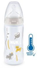 Nuk FC+ fľaša s kontrolou teploty 300 ml - béžová
