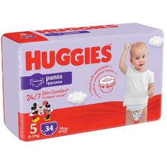 Huggies Pants Nohavičky plienkové jednorazové 5 (12-17 kg) 34 ks