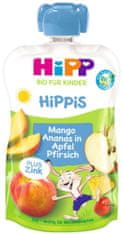 HiPP BIO is Jablko-Broskyňa-Mango-Ananás + zinok 100 g, od 1 roka