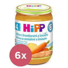 HiPP 6x Mrkva so zemiakmi a lososom 190 g