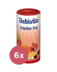 Bebivita 6x Ovocný čaj - instantný 200 g