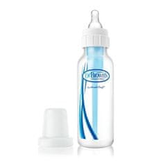 Dr.Brown´s Fľaša antikolik Options+ úzka 2x250 ml plast, modrá