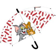 E plus M Detský vystreľovací transparentný dáždnik Tom a Jerry