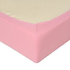 BabyMatex Plachta Jersey s gumou Ružová 60x120 cm