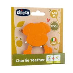 Chicco Hryzačka Eco+ Psík Charlie oranžový 3m+