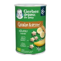 Gerber Organic chrumky banánové 35 g