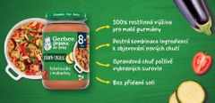 GERBER Organic 100% rastlinný príkrm ratatouille s makarónmi 190 g