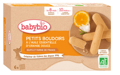 Babybio 3x Bio piškóty s esenciálnym olejom zo sladkého pomaranča 120 g