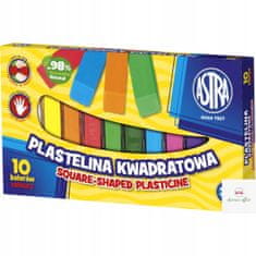 Astra Štvorcová plastelína 10 farieb do školy