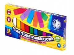 Astra Školská štvorcová plastelína 18 farieb