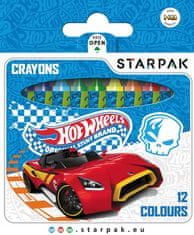 STARPAK Voskové ceruzky Hot Wheels 12 farieb