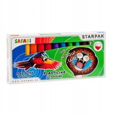 STARPAK Školské plastelínové safari 12 farieb
