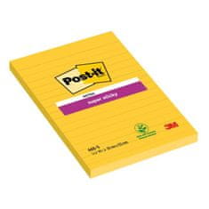 Post-It Bloček Super Sticky 102x152 žltý linajky