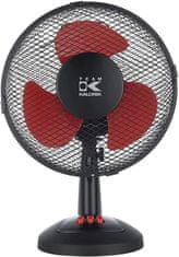Exihand Stolný ventilátor KALORIK VT 1043RD, 23 cm, 30 W, čierno-červený