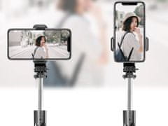 Verk  04124 Selfie tyč, statív s Bluetooth ovládačom 100 cm