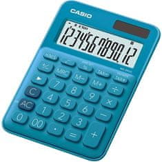 CASIO Kalkulačka "MS 20 UC", modrá, stolný, 12-miestny displej